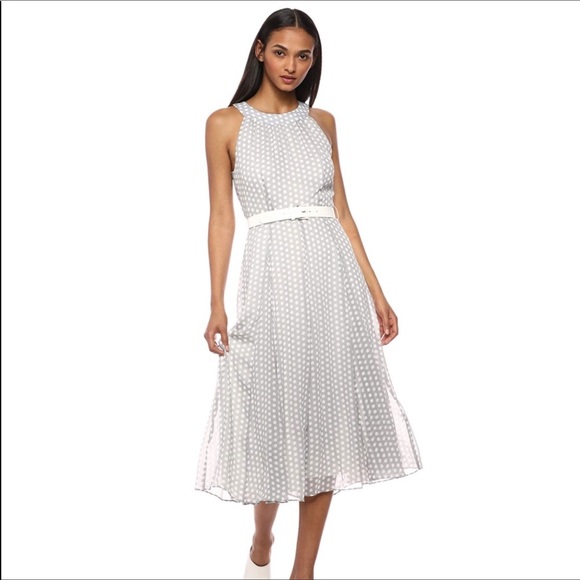 TOMMY HILFIGER Gray Polka Dot Sleeveless D… - Picture 2 of 16